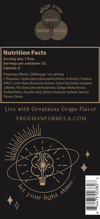 Thumbnail for Daily brain support supplement with L-Theanine, Lion’s Mane, and Alpha GPC for spiritual alignment and energy